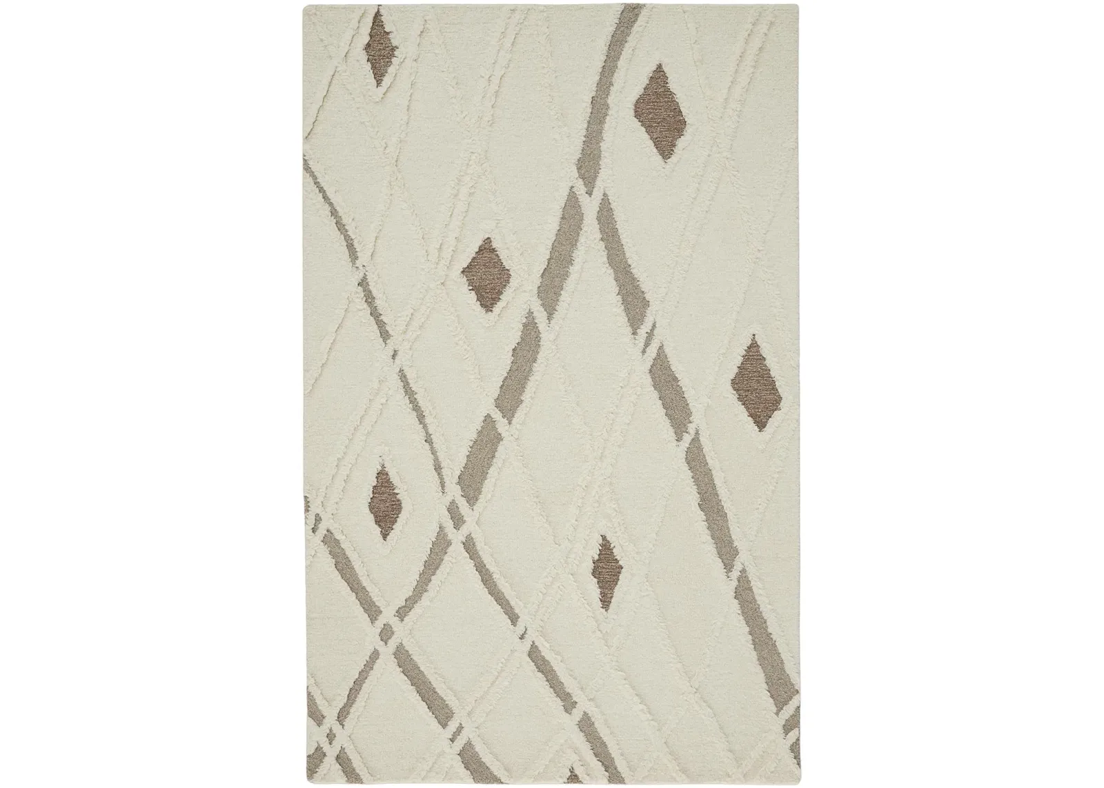 Anica 8008F Ivory/Taupe/Brown 4' x 6' Rug