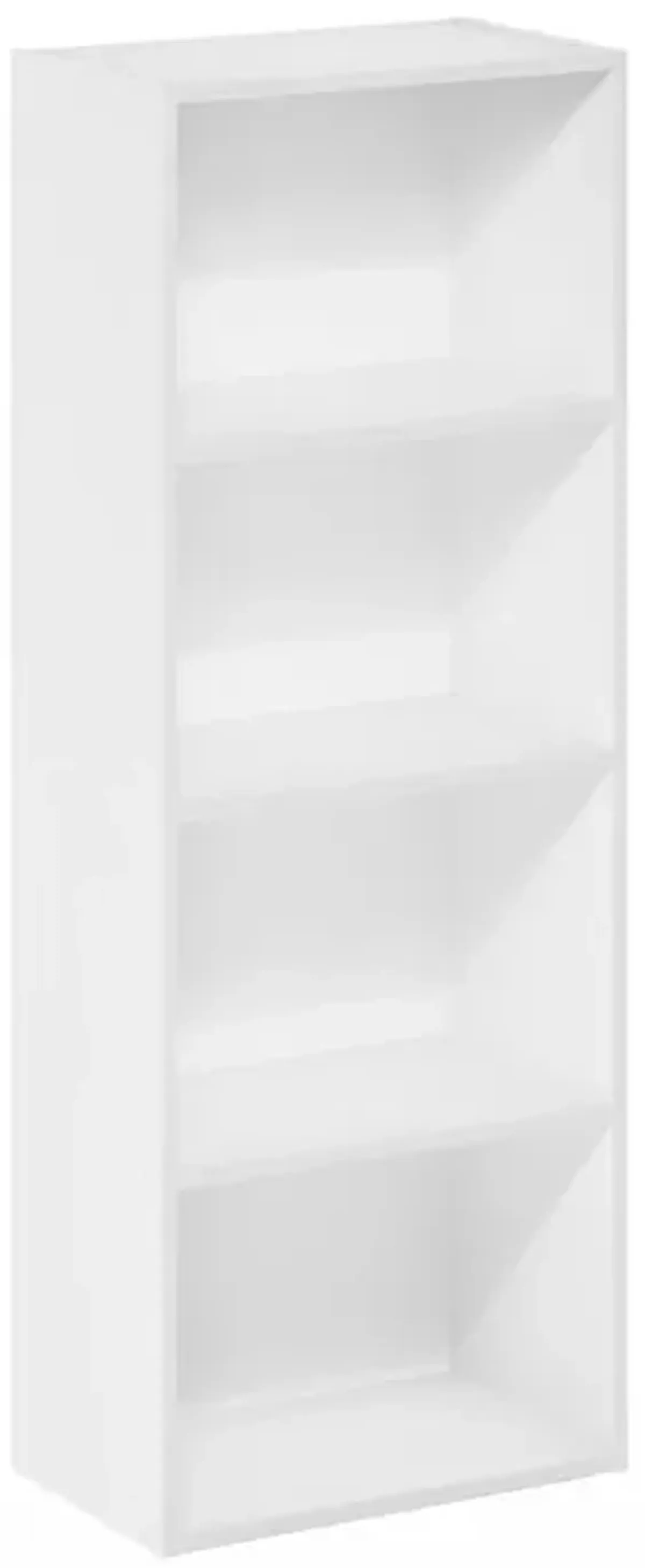 Furinno Luder 4-Tier Open Shelf Bookcase, White