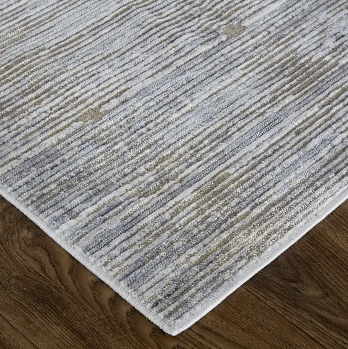 Laina 39GAF Taupe/Silver/Tan 3' x 12' Rug