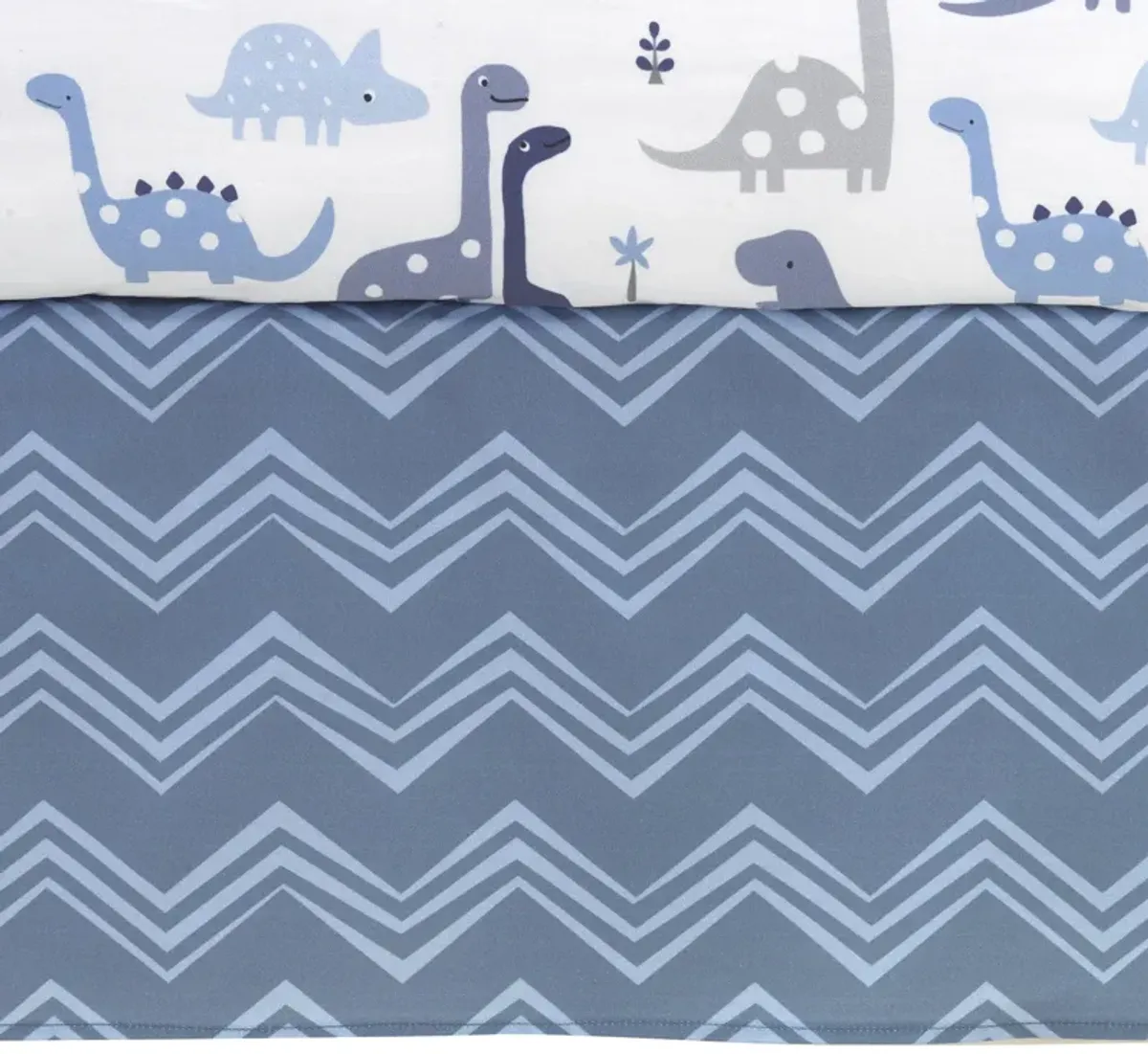 Bedtime Originals Roar 3-Piece Crib Bedding Set - Blue, Gray, White, Animals