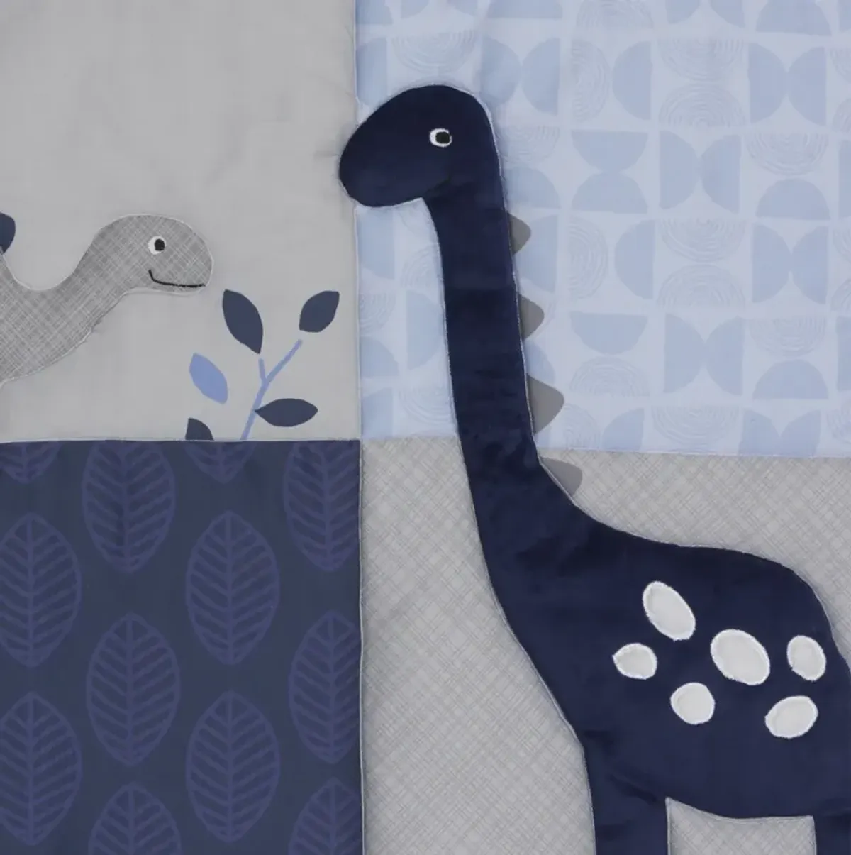 Bedtime Originals Roar 3-Piece Crib Bedding Set - Blue, Gray, White, Animals