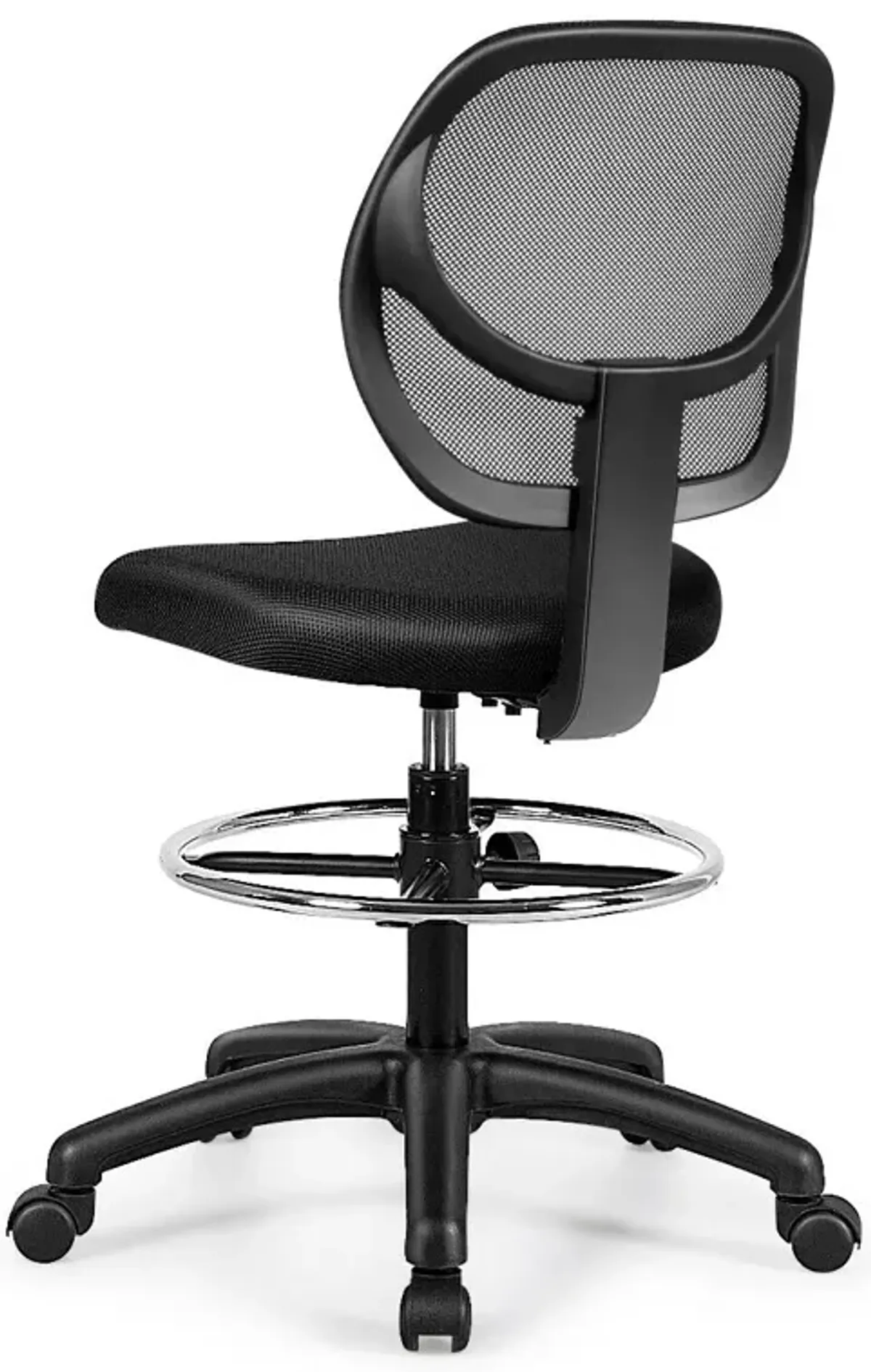 Adjustable Height Mid Back Mesh Drafting Office Chair