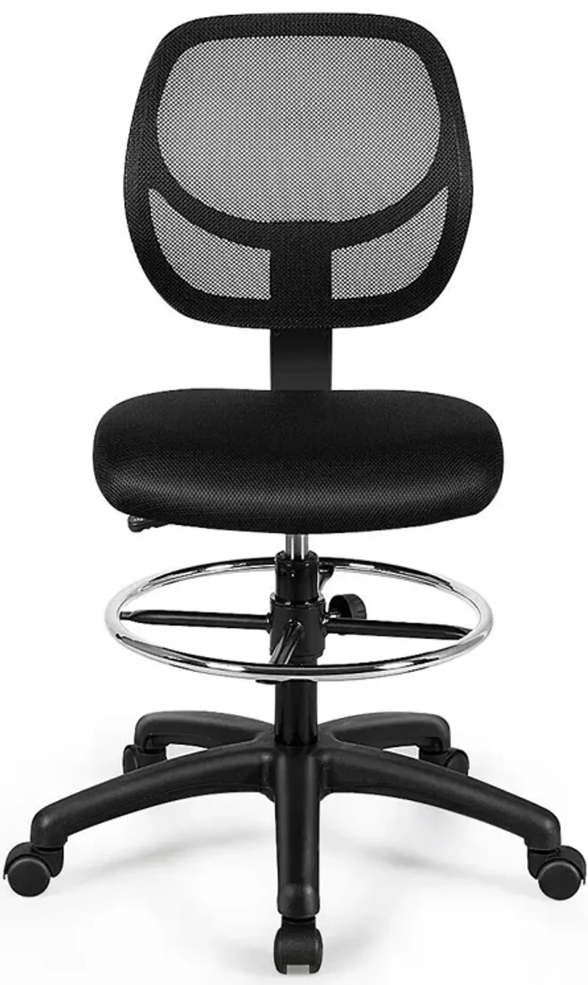 Adjustable Height Mid Back Mesh Drafting Office Chair