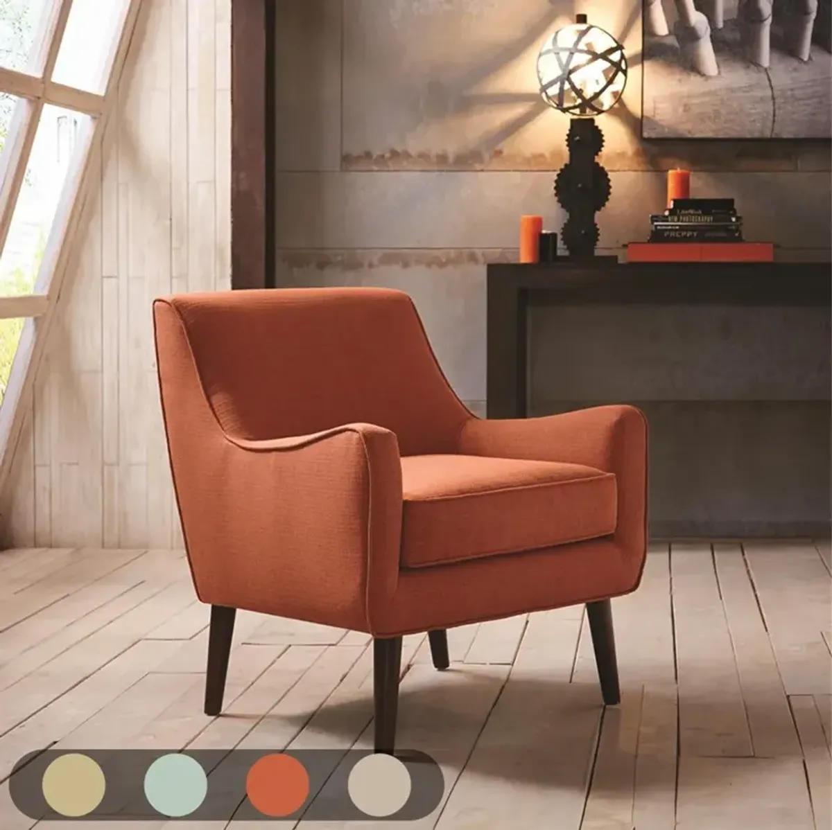 Gracie Mills Jacobs Timeless Appeal Mid-Century Accent Chair"