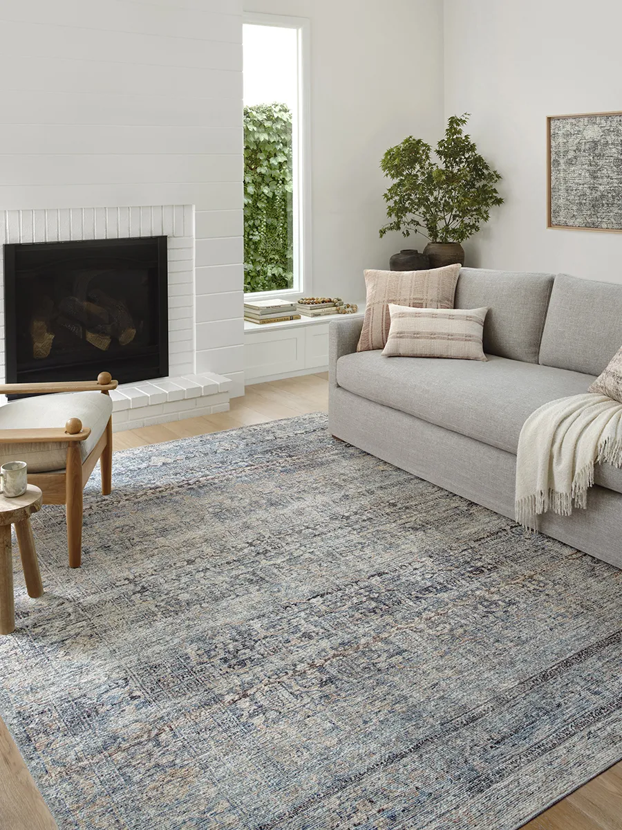 Billie BIL05 Denim/Blush 8'6" x 11'6" Rug