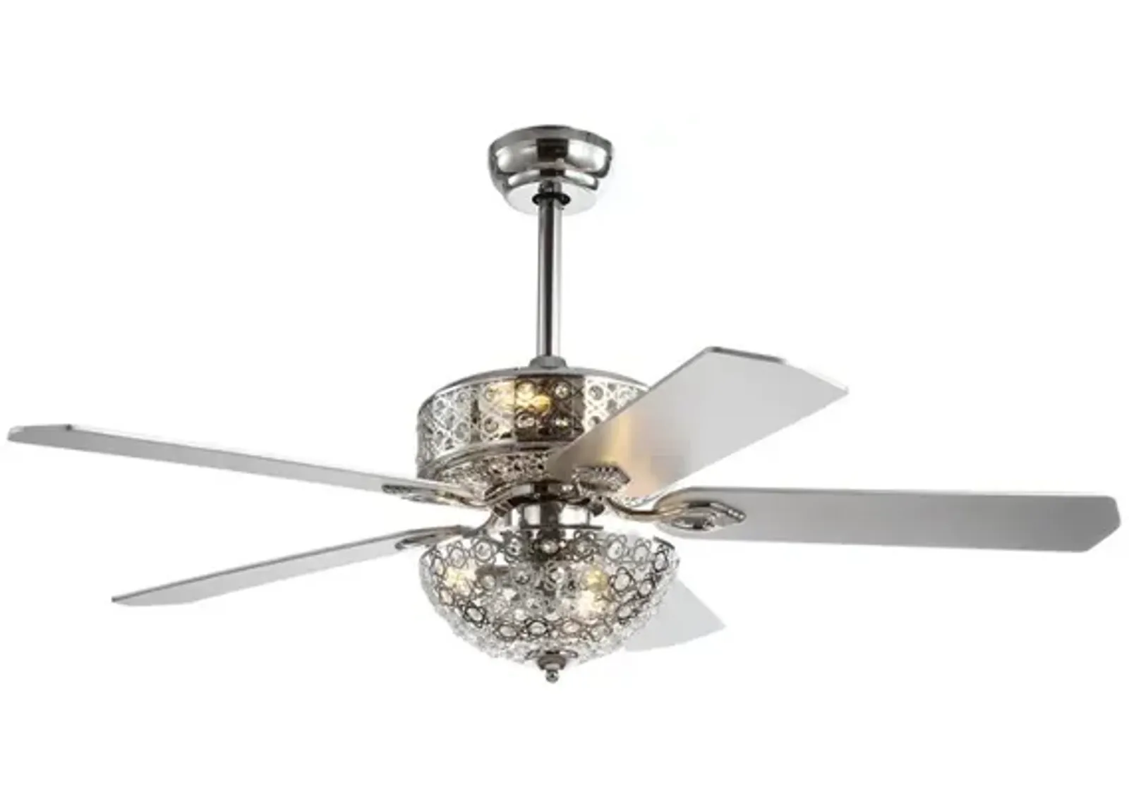 Zara Filigree 6-Light Metal/Wood LED Ceiling Fan