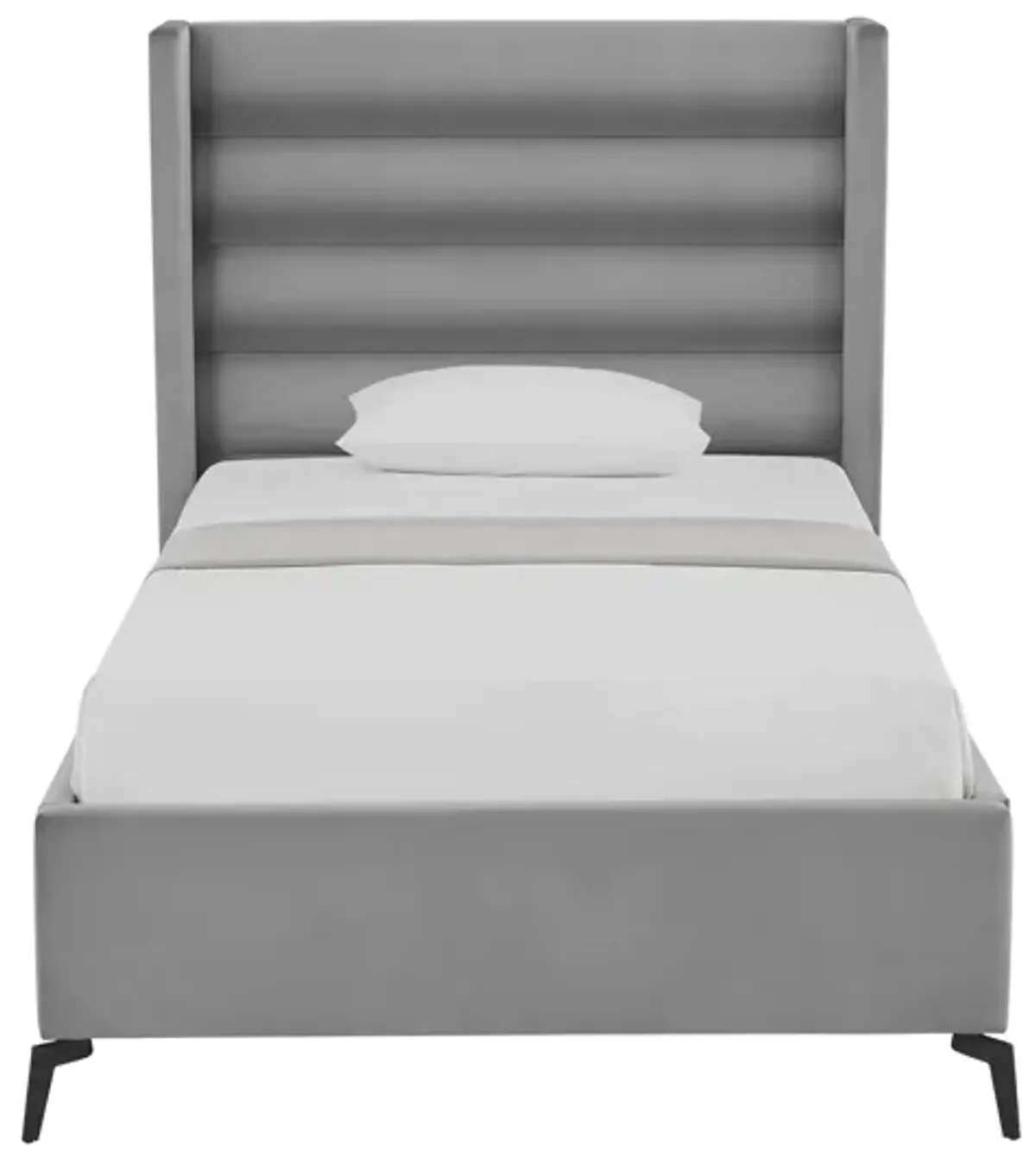 Inspired Home Ames Velvet Platform Bed