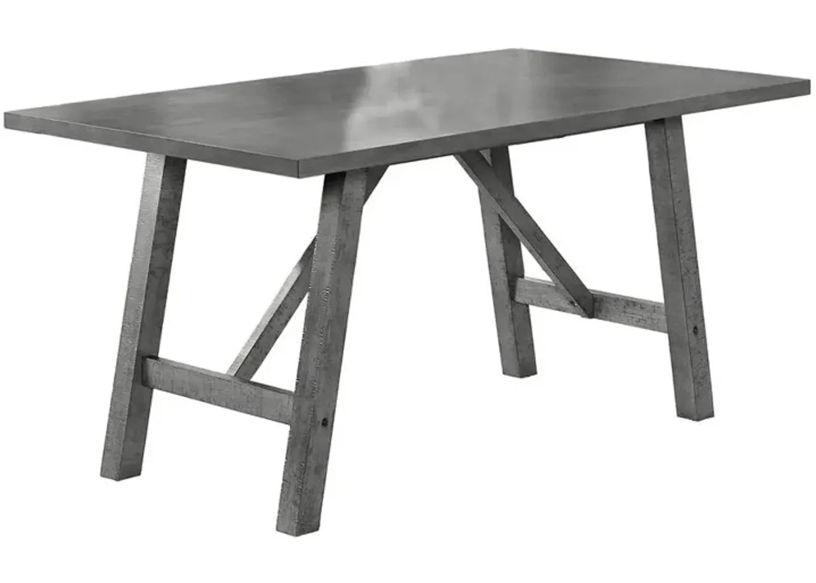 Modern farmhouse rustic grey dining table