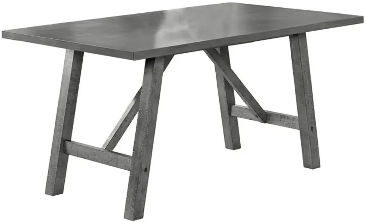 Modern farmhouse rustic grey dining table