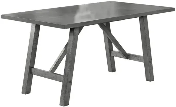 Modern farmhouse rustic grey dining table