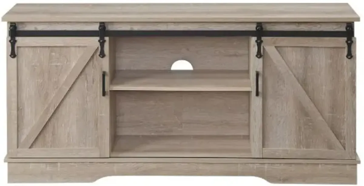 Bennet TV Stand, Oak Finish