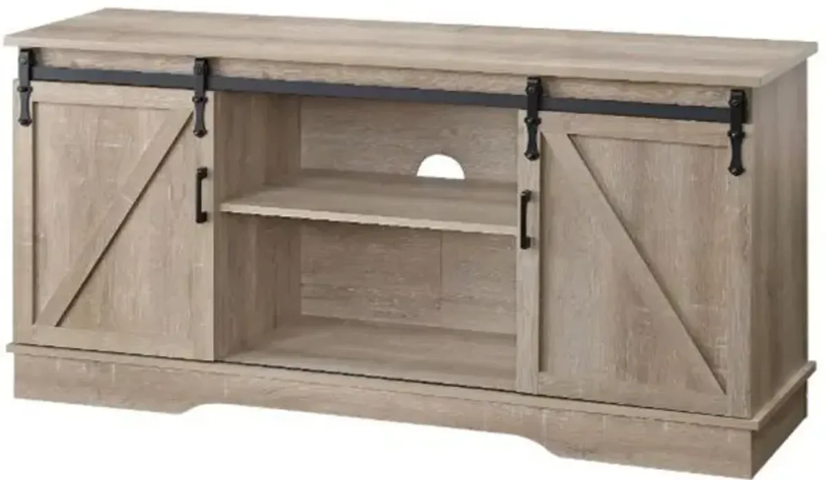 Bennet TV Stand, Oak Finish