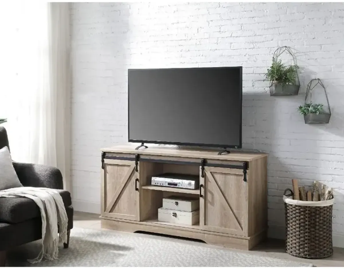 Bennet TV Stand, Oak Finish