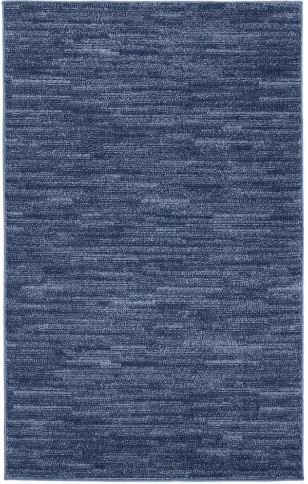 Nourison Essentials NRE01 Navy/Blue 3' x 5' Rug
