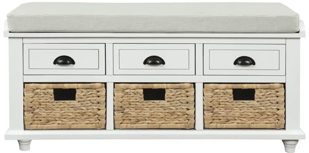 Merax Rustic Storage Bench