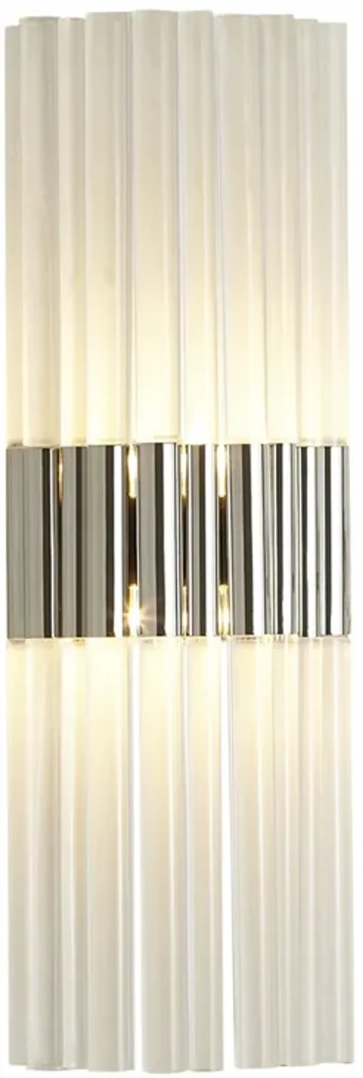 Acrylic Sconce Hardwire- Silver