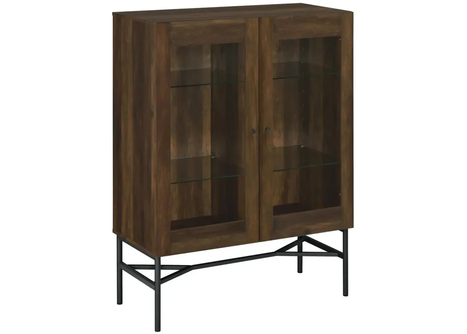 Coaster Co. of America Bonilla 2-door Accent Cabinet with Glass Shelves