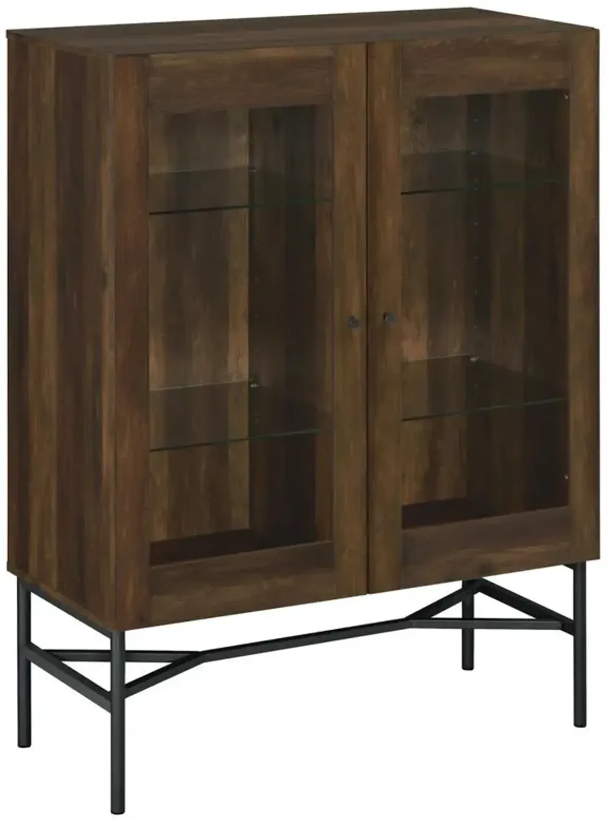 Coaster Co. of America Bonilla 2-door Accent Cabinet with Glass Shelves