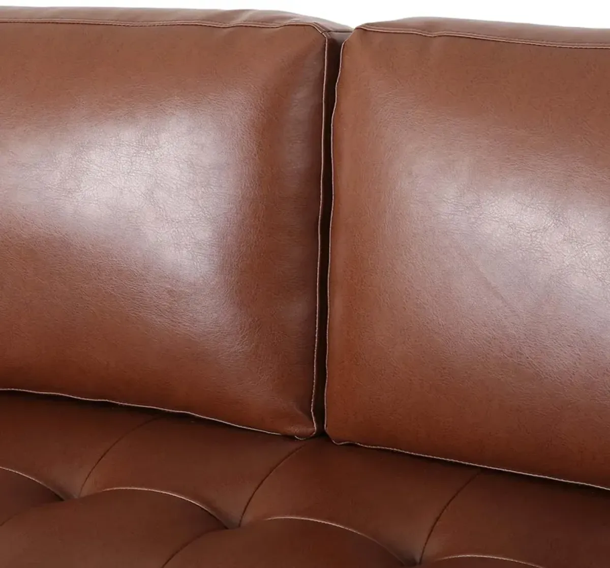 Merax Solid Wood Frame PU Fabric Sofa Couch