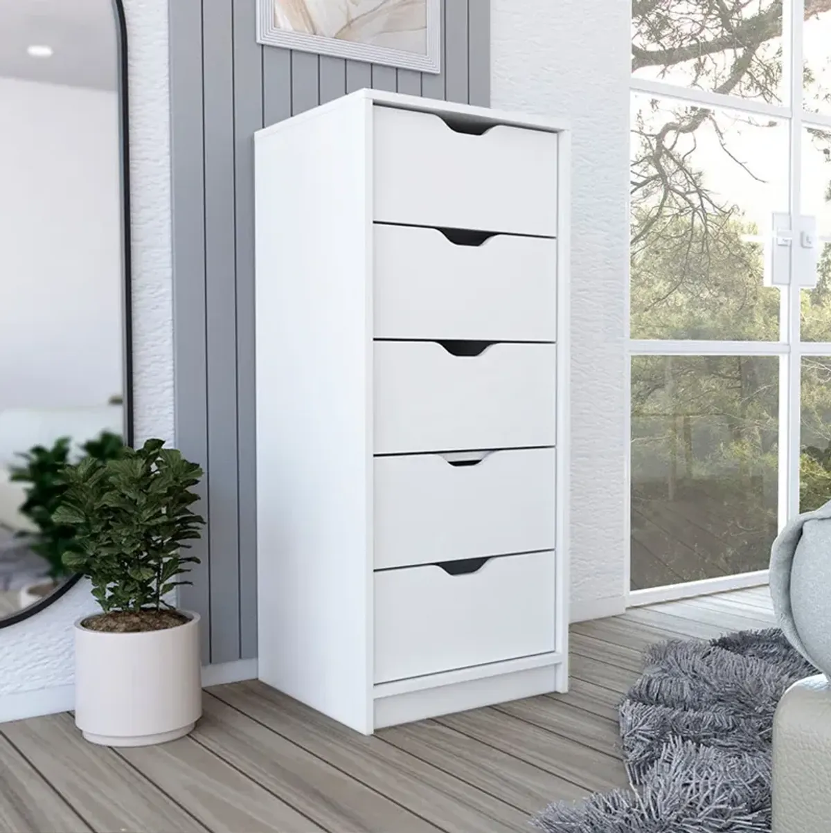 Kamran Dresser, Bedroom, White