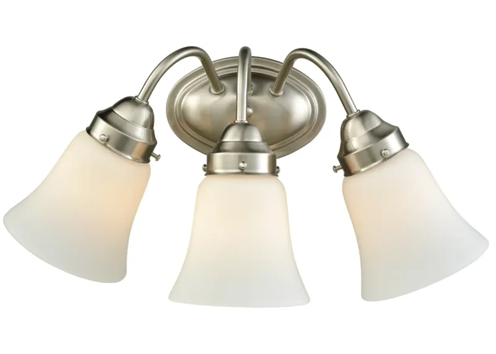 Califon 17'' Wide 3-Light Nickel Vanity Light