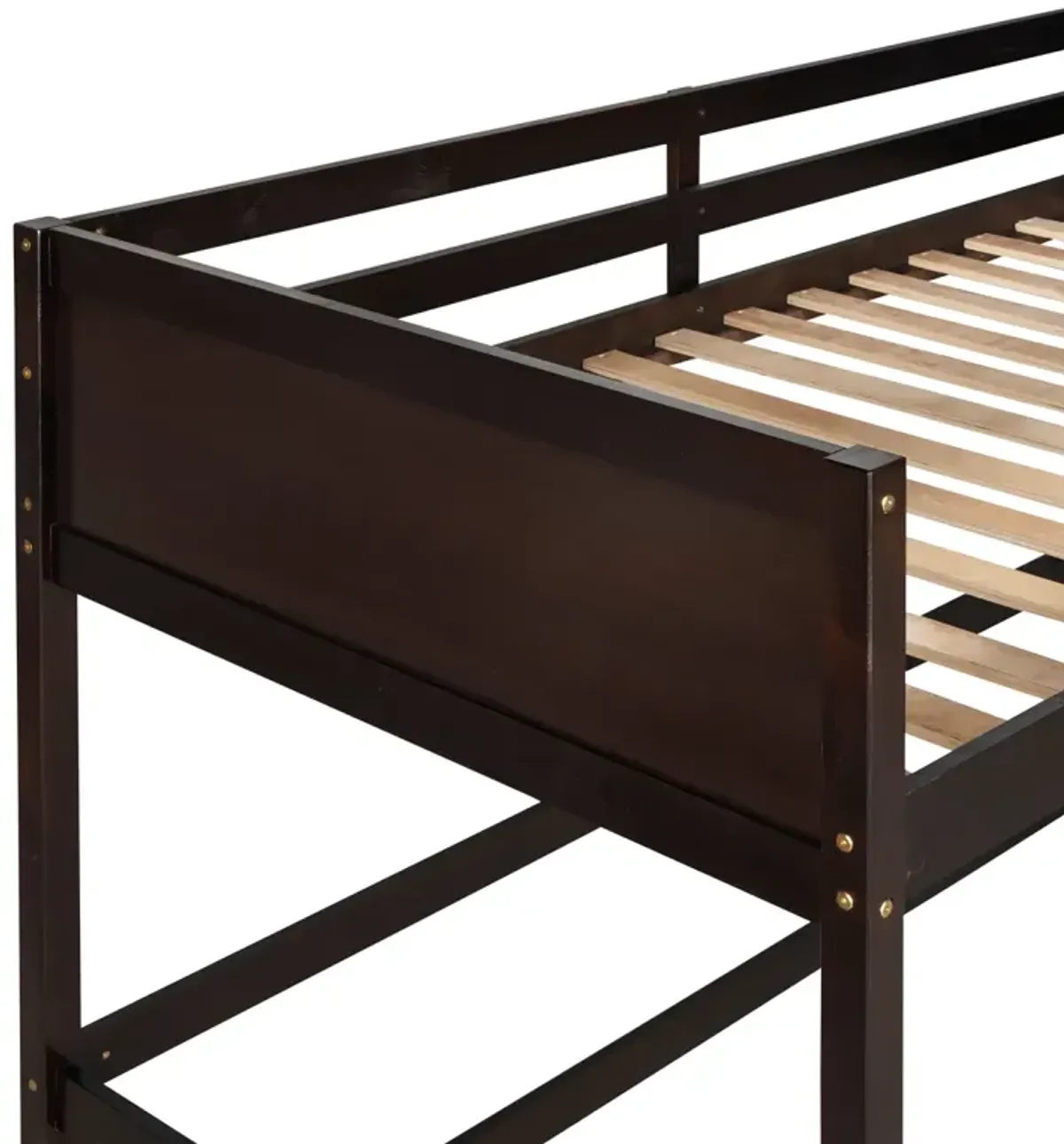 Solid Wood Twin Size Loft Bed with Ladder