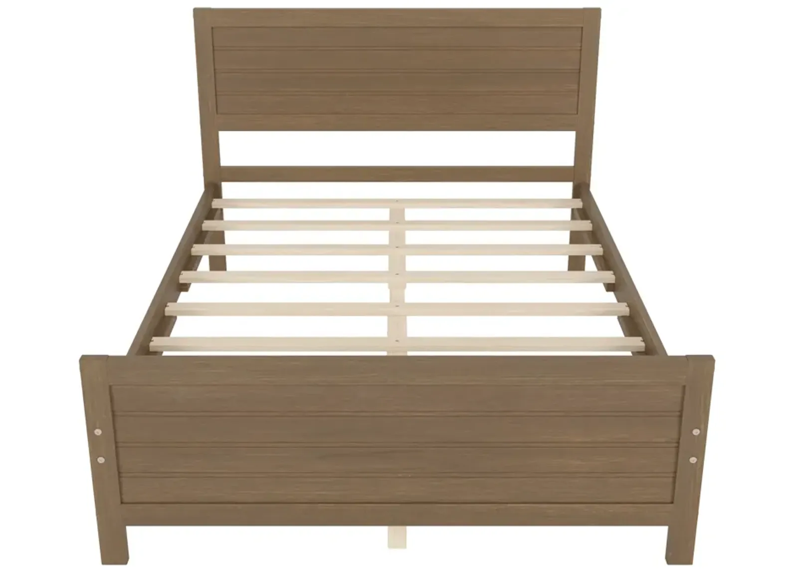 Merax Wood Platform Bed Frame with Headboard