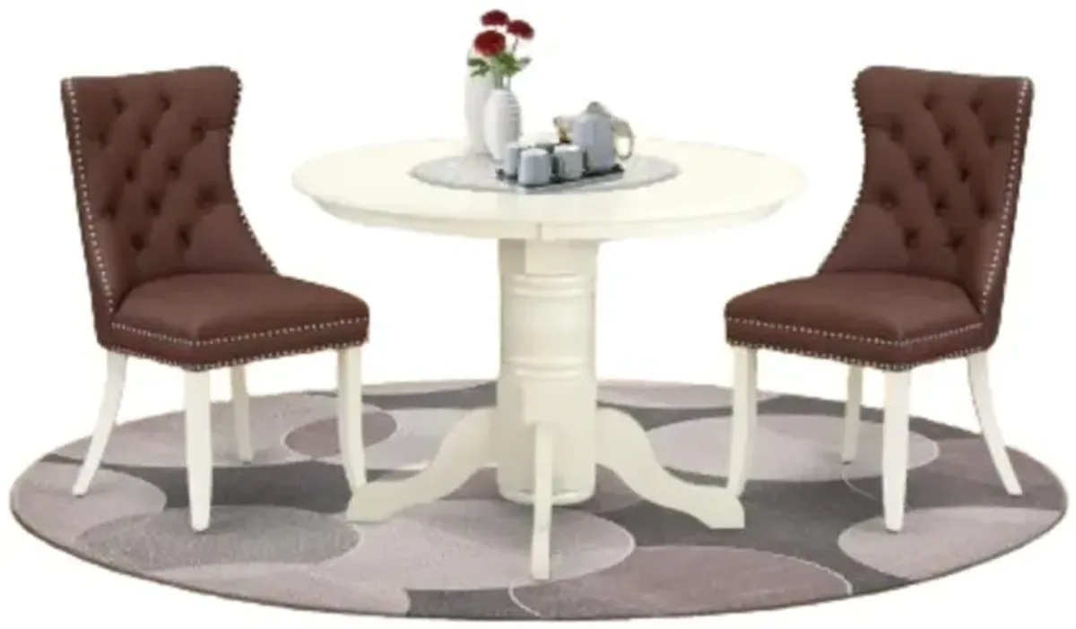 3 Piece Kitchen Table Set for Small Spaces