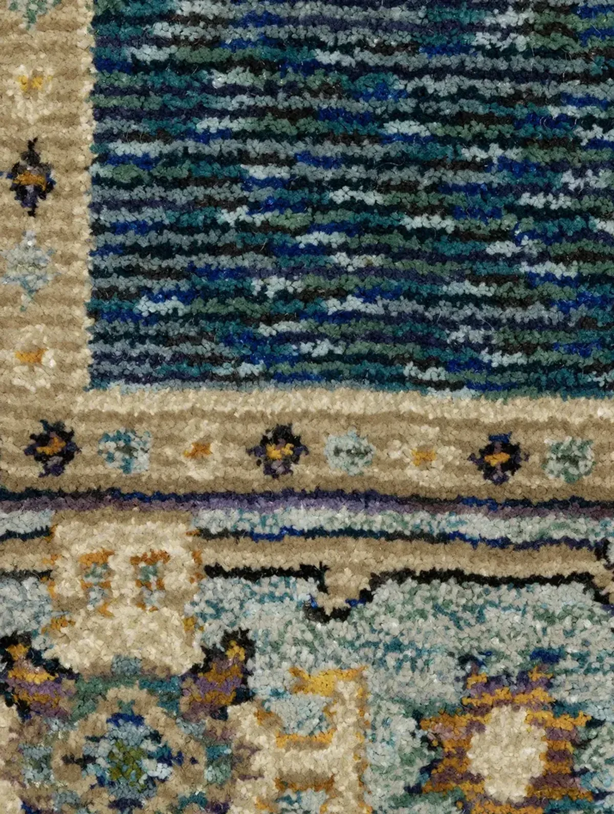 Andorra 1'10" x 3'2" Blue Rug