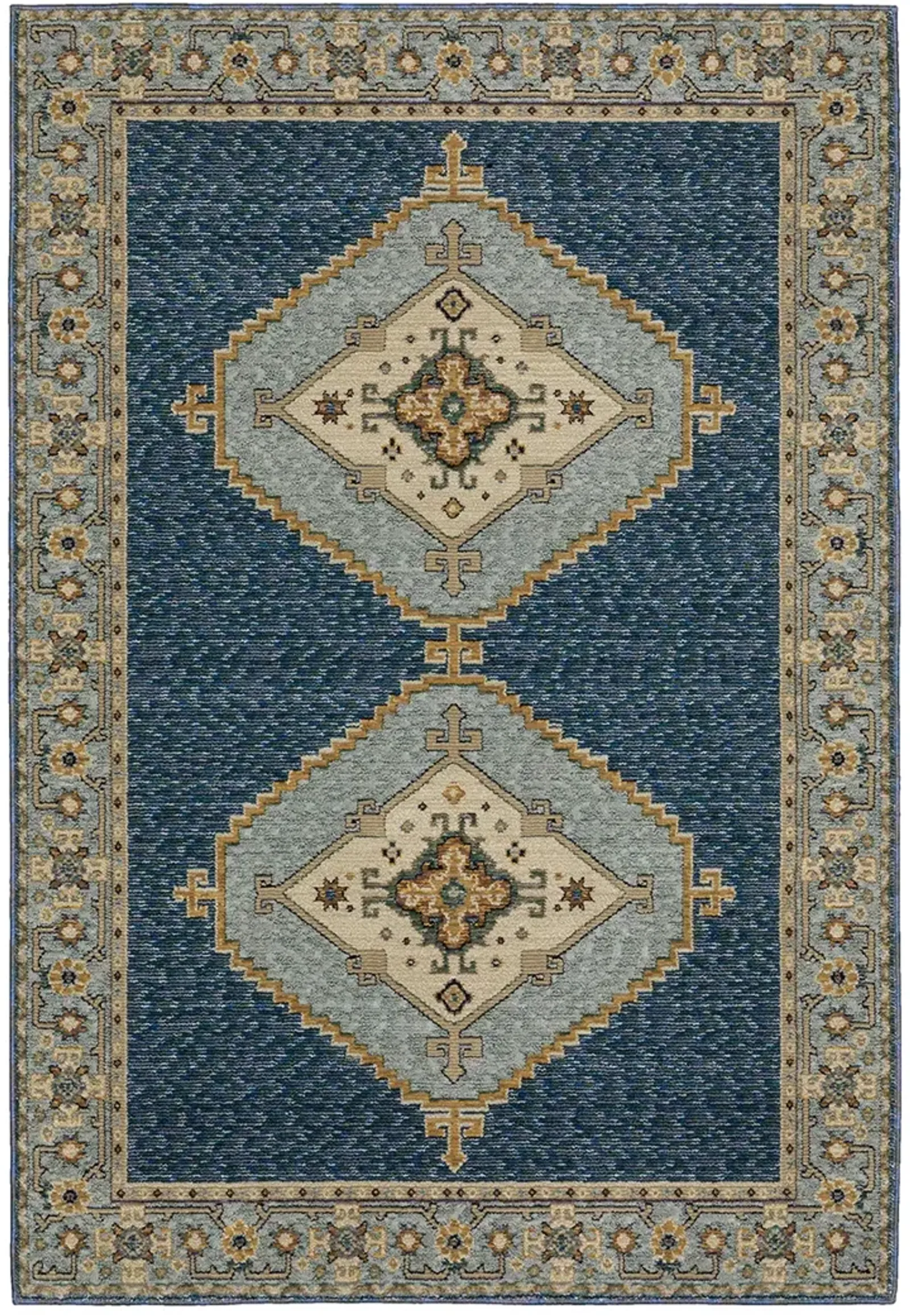 Andorra 1'10" x 3'2" Blue Rug