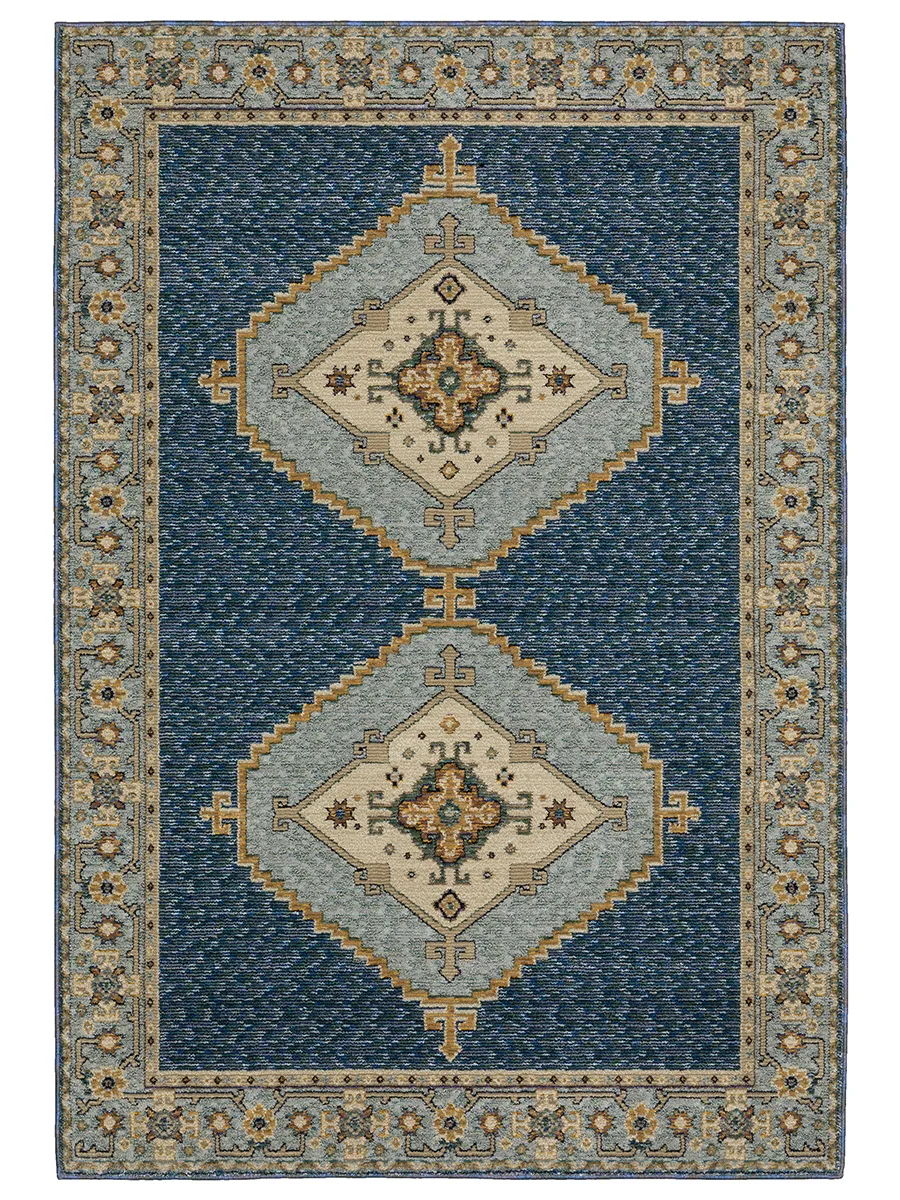 Andorra 1'10" x 3'2" Blue Rug