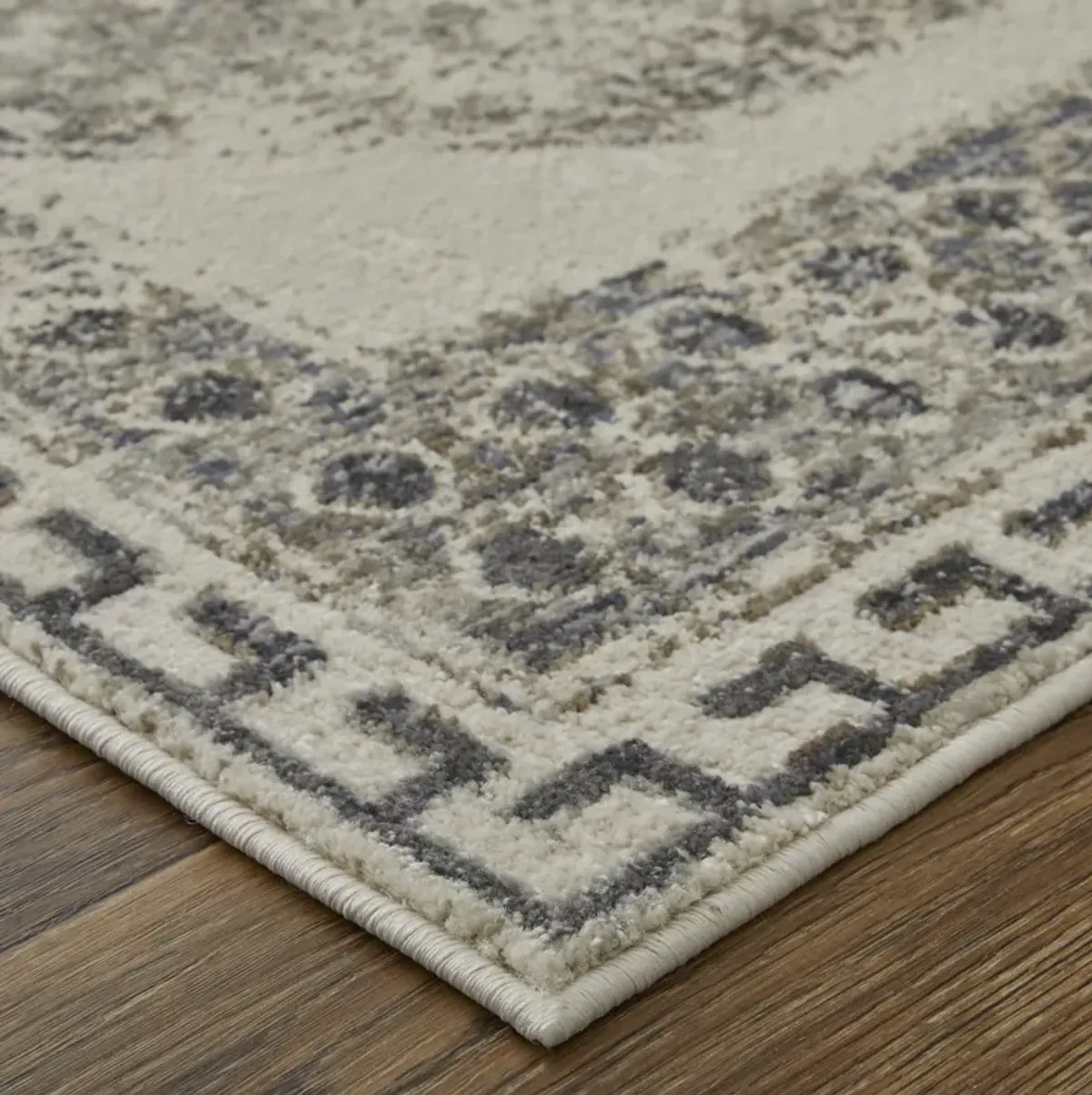 Kano 39LJF Ivory/Taupe/Gray 2'7" x 8' Rug