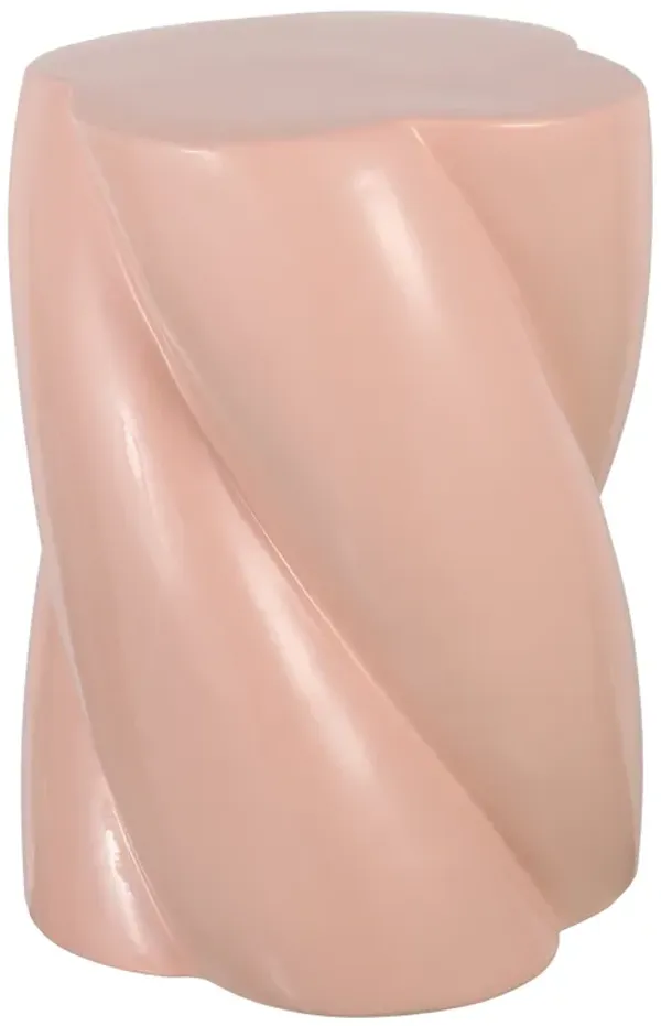 Yves 18" Modern Minimalist Rope Twist Ceramic Indoor/Outdoor Garden Stool