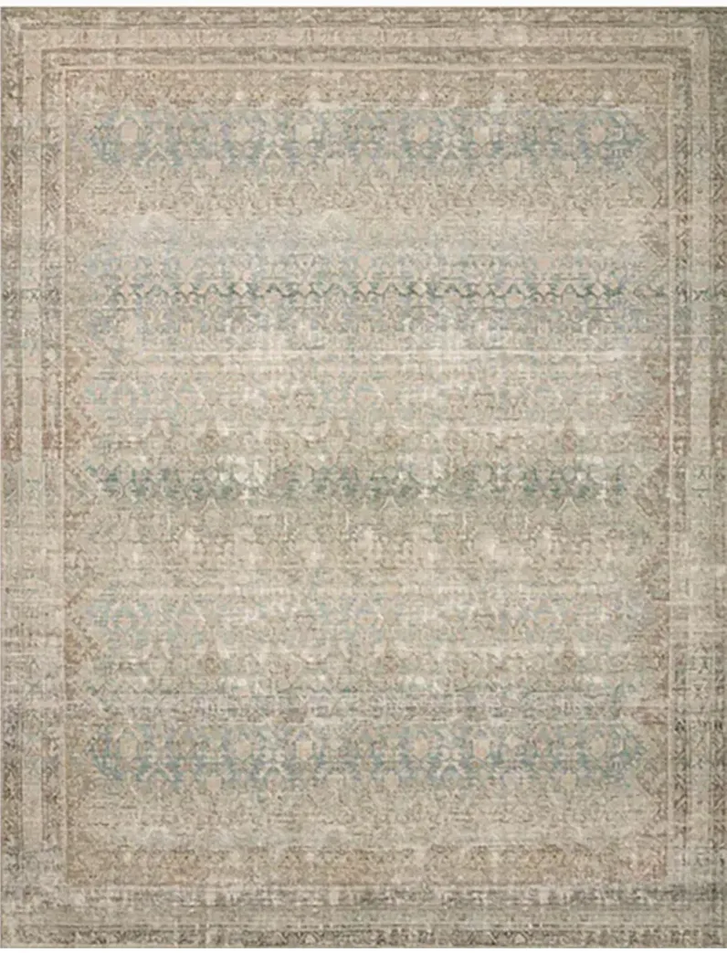 Aubrey AUB03 Jade/Natural 3'9" x 5'6" Rug