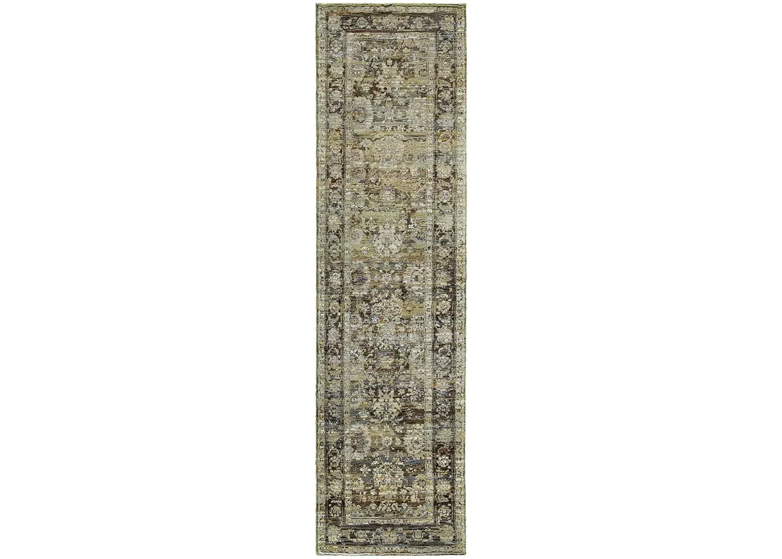 Andorra 2'3" x 8' Green Rug