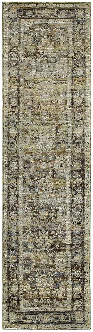 Andorra 2'3" x 8' Green Rug