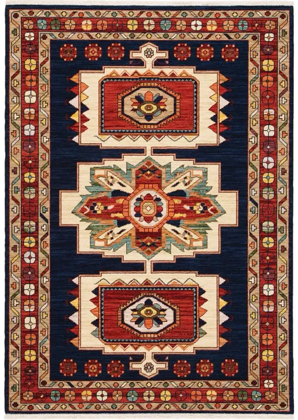 Lilihan 3'3" x 5' Blue Rug