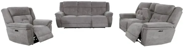 Parker Living Richland - Bristol Grey Power Reclining Sofa Loveseat and Recliner