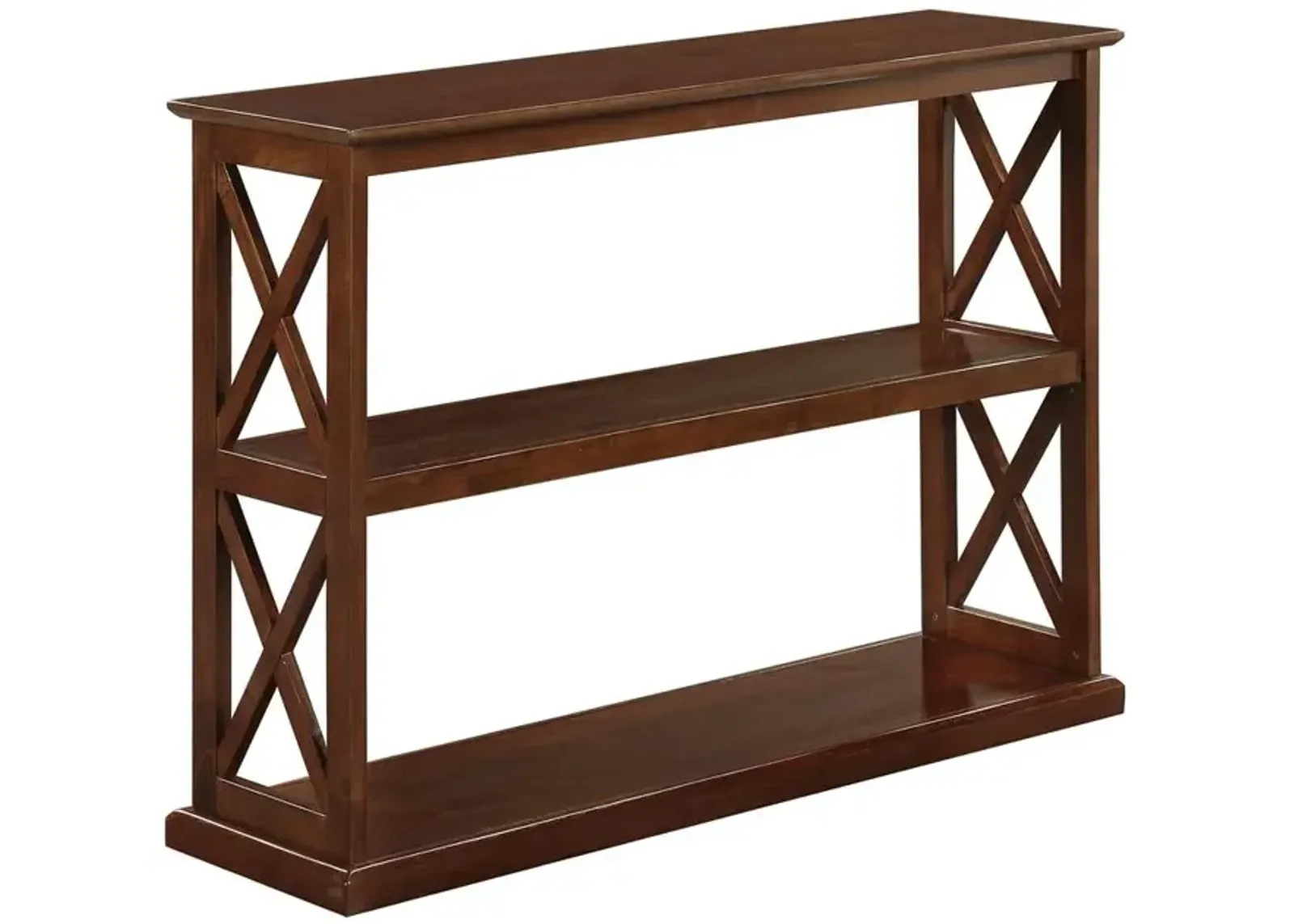 Convenience Concepts Coventry Console Table with Shelves Brown