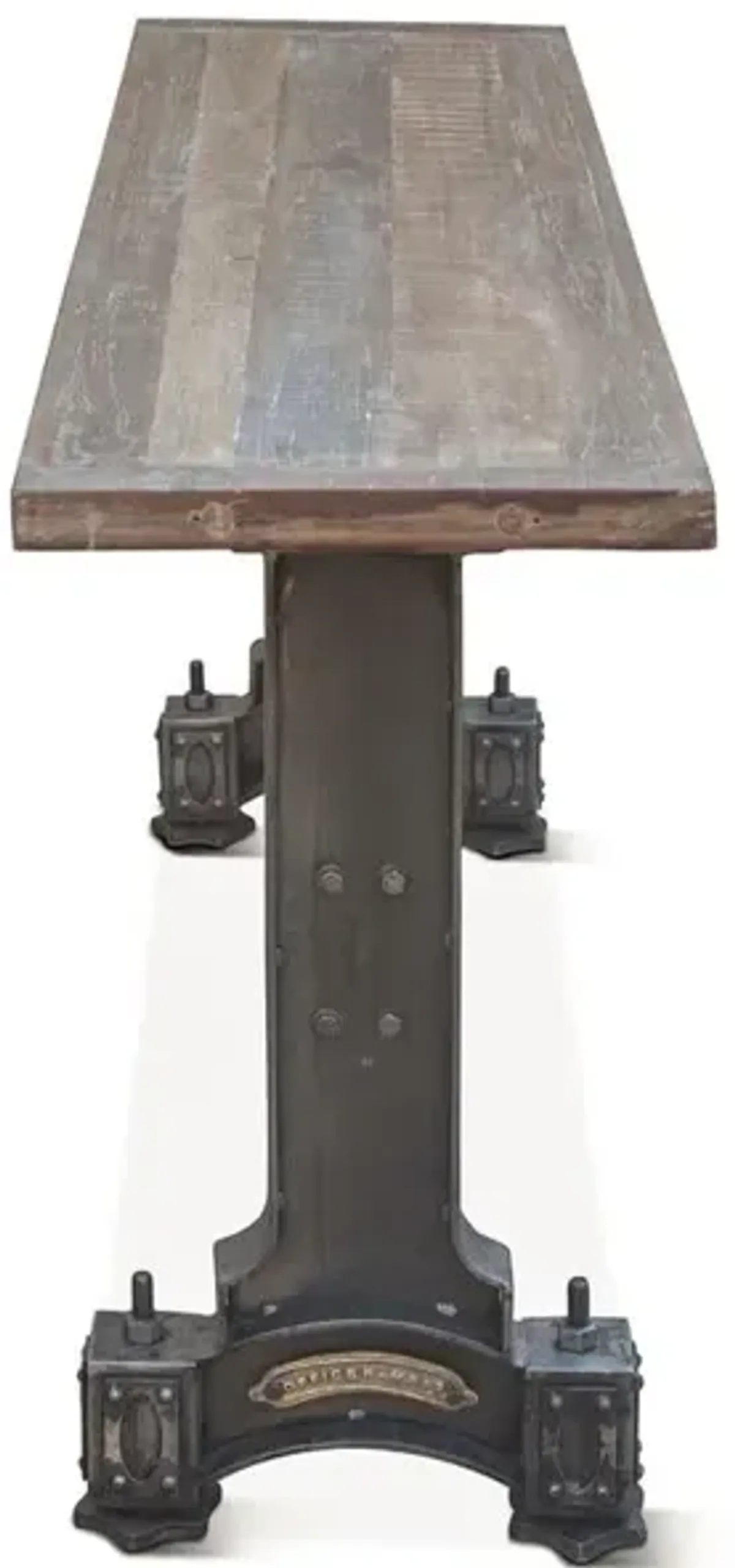 Belen Kox Rustic Industrial Reclaimed Wood Console Table, Belen Kox