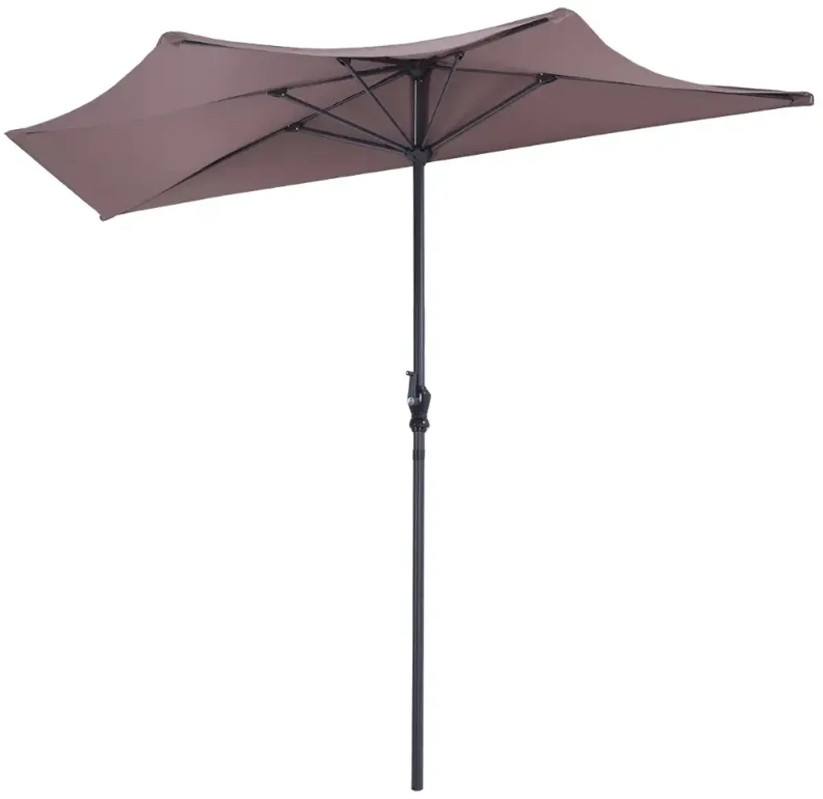 9 Feet Patio Bistro Half Round Umbrella without Weight Base