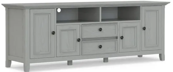 Simpli Home 72 Inch Wide Tv Media Stand In Fog Grey For Tvs Up To 80 Inches