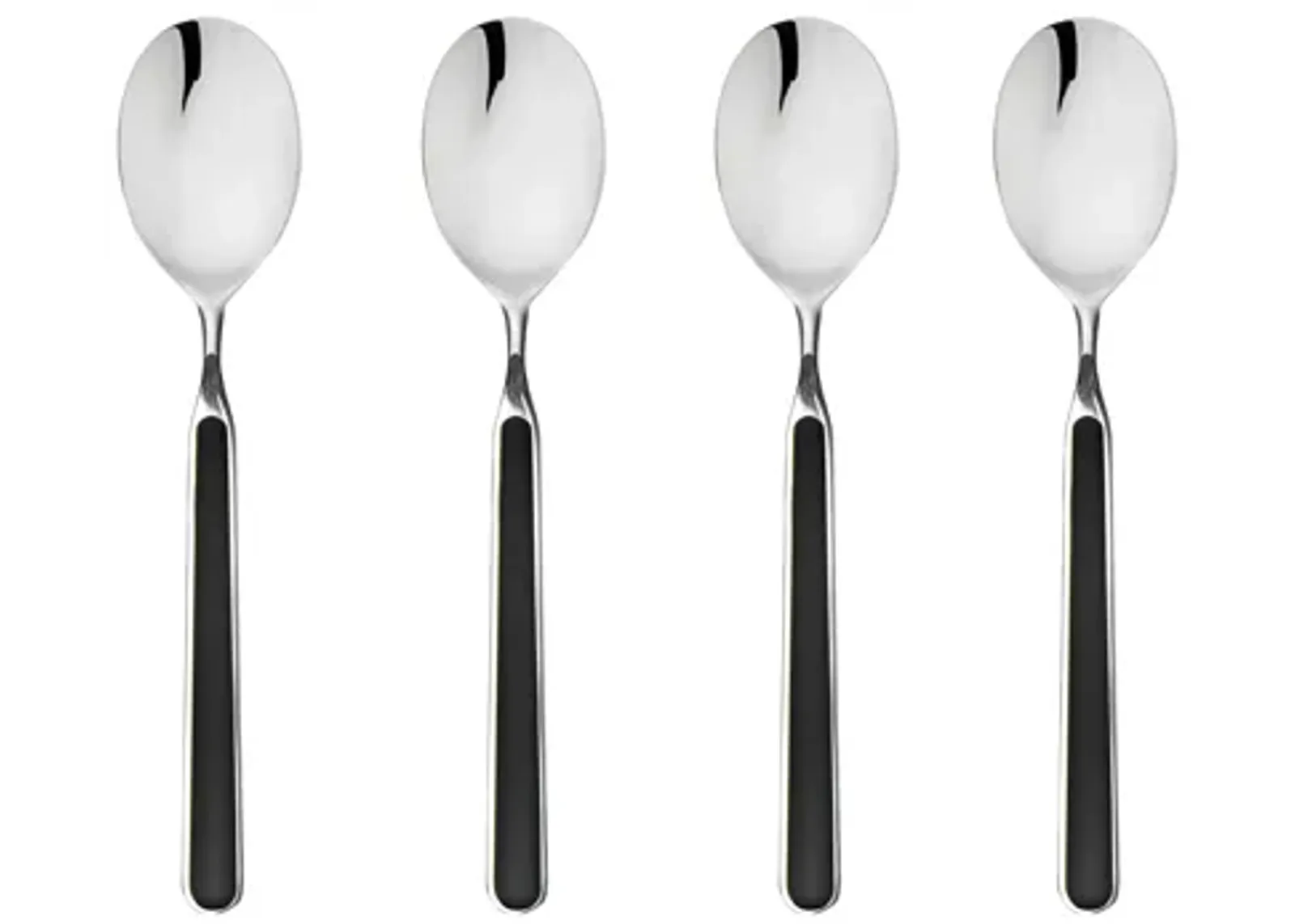 Fantasia 4-Piece Coffee Spoon Set in Black