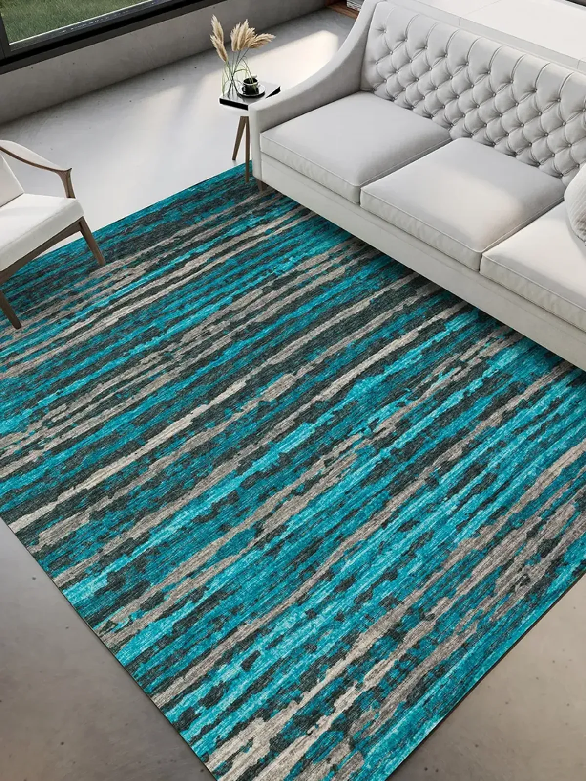 Brisbane BR4 Teal 8' x 10' Rug