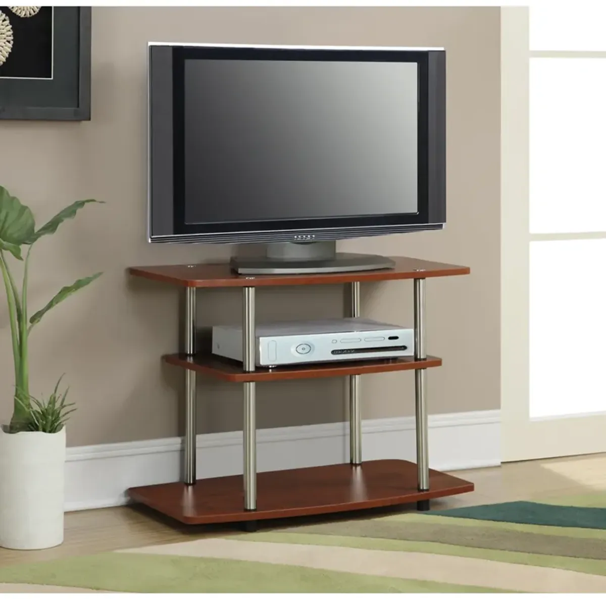 Convenience Concepts Designs2Go No Tools 3 Tier TV Stand