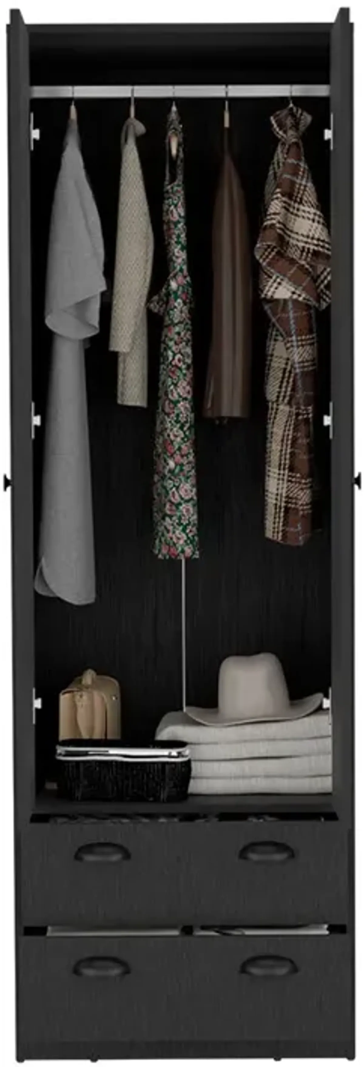 Armoire Hobbs, Bedroom, Black