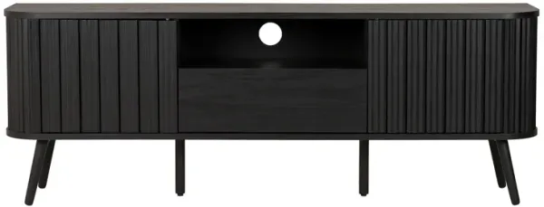 Damien Curved TV Stand with Drawer