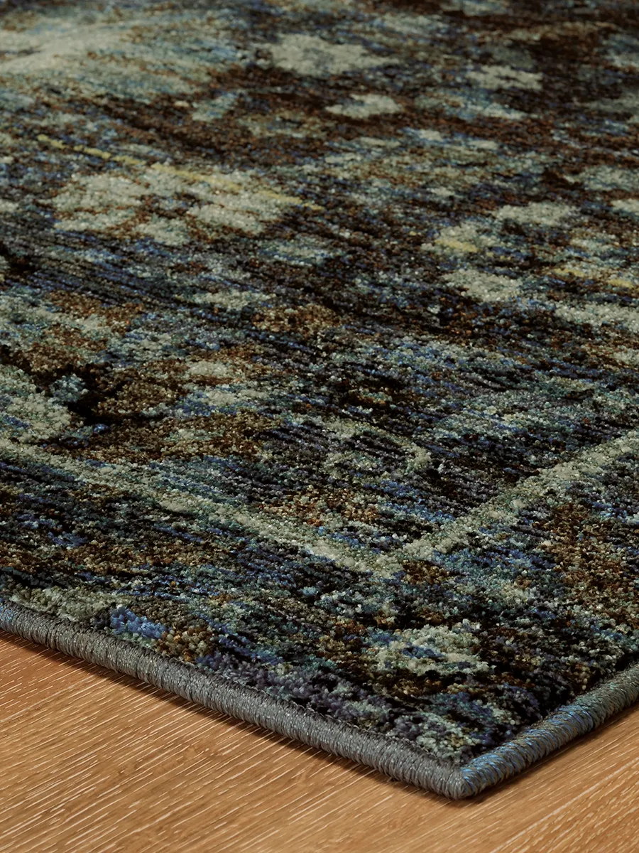 Andorra 2'6" x 12' Navy Rug