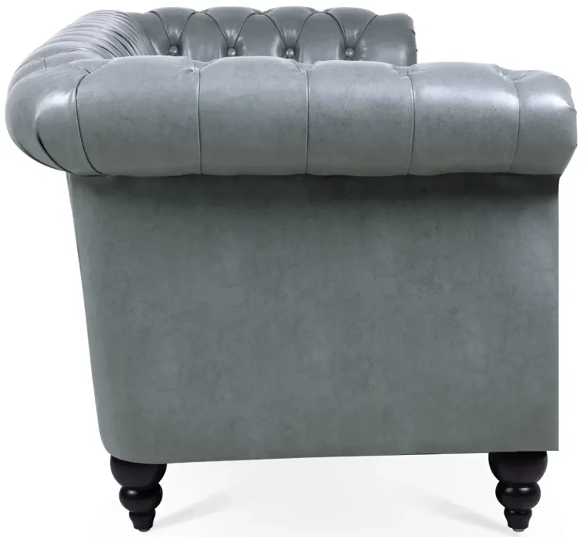 Rolled Arm Chesterfield 3 Seater Sofa