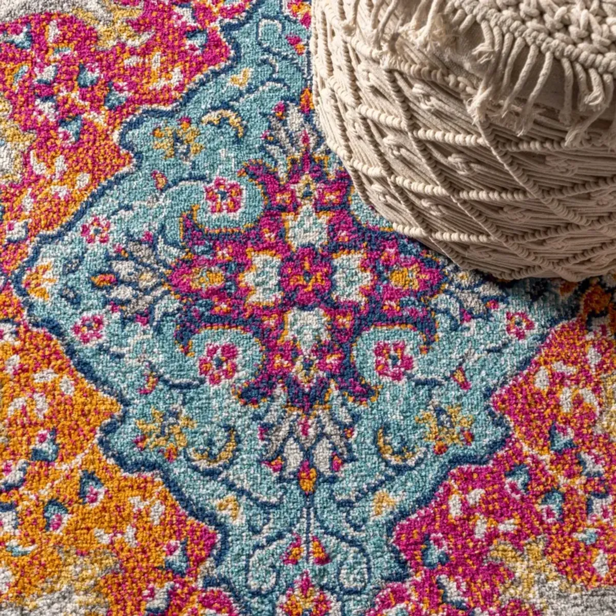 Bohemian Flair Boho Vintage Medallion Area Rug